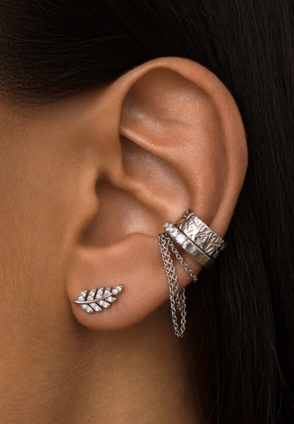 Серебряный классический кафф MIESTILO MIE