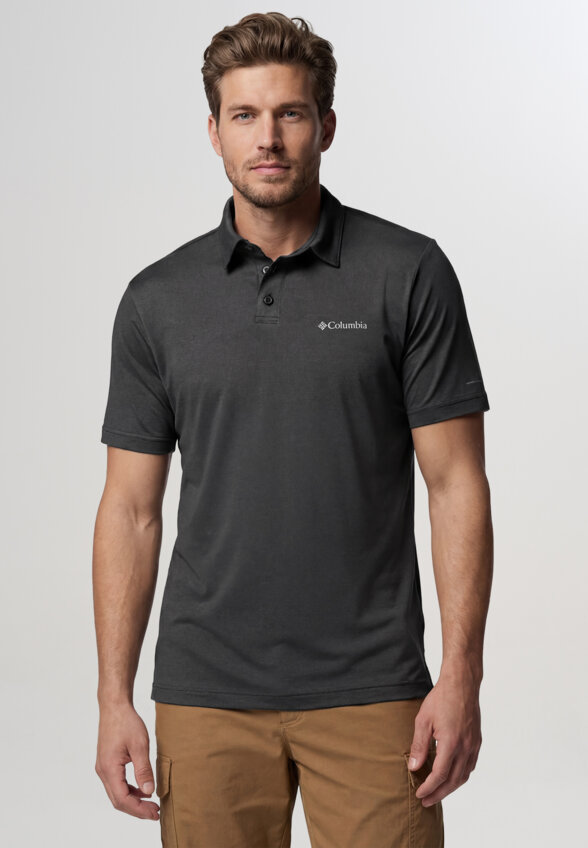 Поло мужское Columbia Parsons Point Polo, Черный