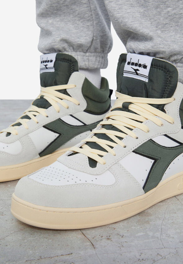 Кеды мужские Diadora Magic Basket Demi Cut Suede Leather, Белый