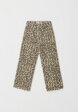 Леопардовые джинсы Wide leg для девочек1  - превью