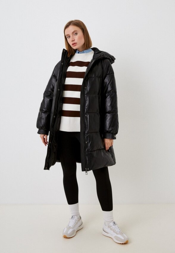 Куртка кожаная утепленная Снежная Королева