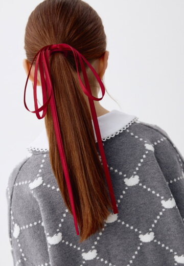 Резинка для волос с бантом для девочек