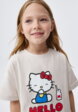Футболка с принтом Hello Kitty для девочек1  - превью