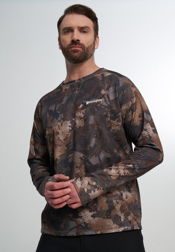 Лонгслив мужской Remington Blend Shirt, Коричневый