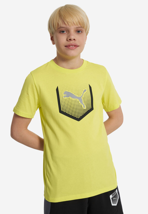 Футболка для мальчиков PUMA Active Sports Graphic, Желтый