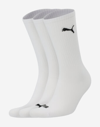Носки PUMA Crew, 3 пары, Белый женщинам