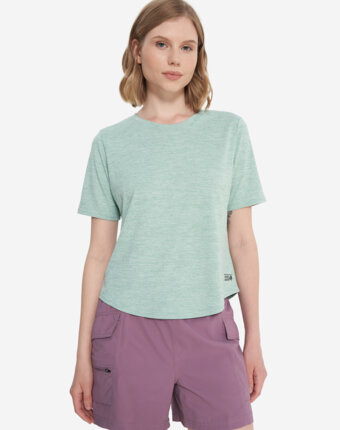 Футболка женская Mountain Hardwear Sunblocker Short Sleeve, Зеленый женщинам