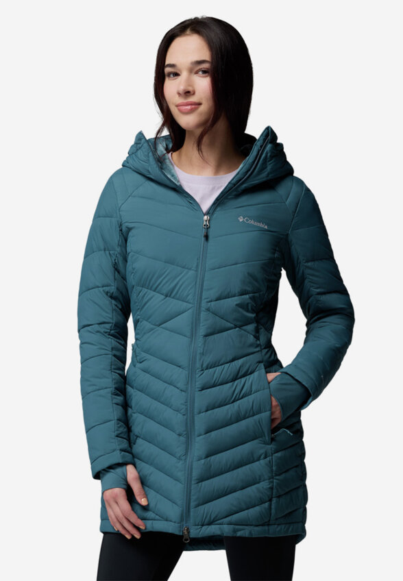 Ультралегкий пуховик женский Columbia Joy Peak II Mid Jacket, Голубой