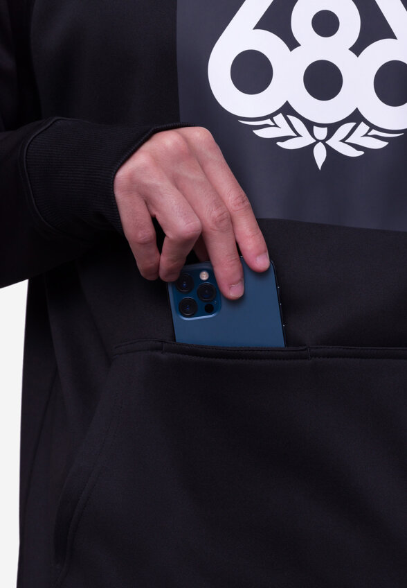 Худи мужское 686, Черный