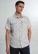 Рубашка с коротким рукавом мужская Mountain Hardwear Canyon Short Sleeve, Серый1  - превью