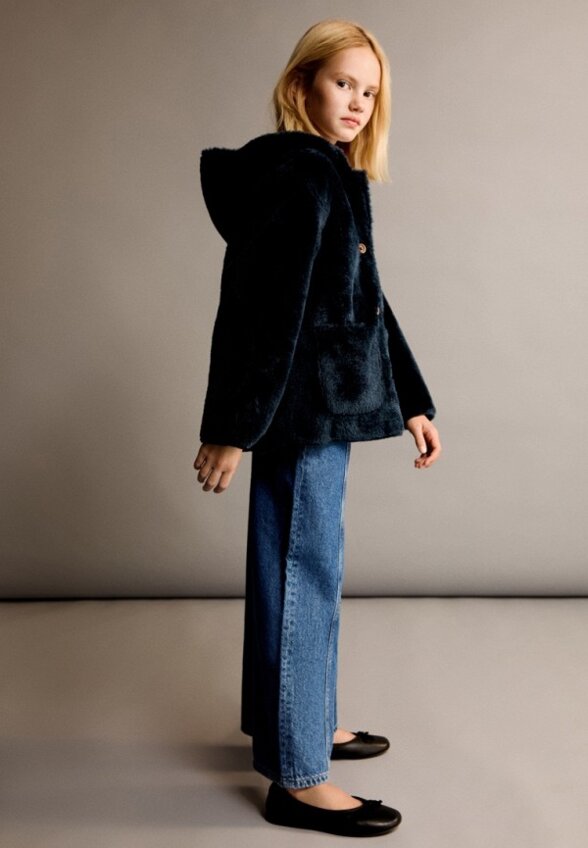 Куртка меховая Mango Kids