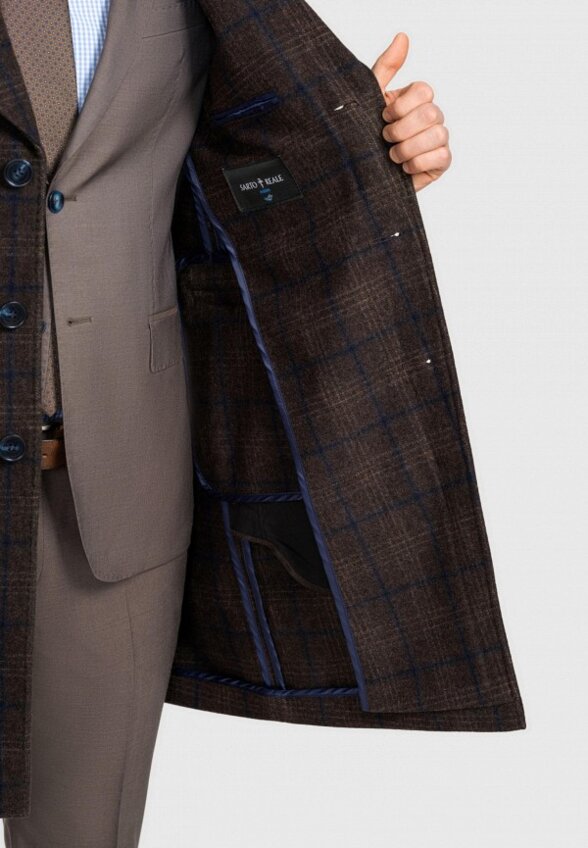 Пальто однобортное Sarto Reale