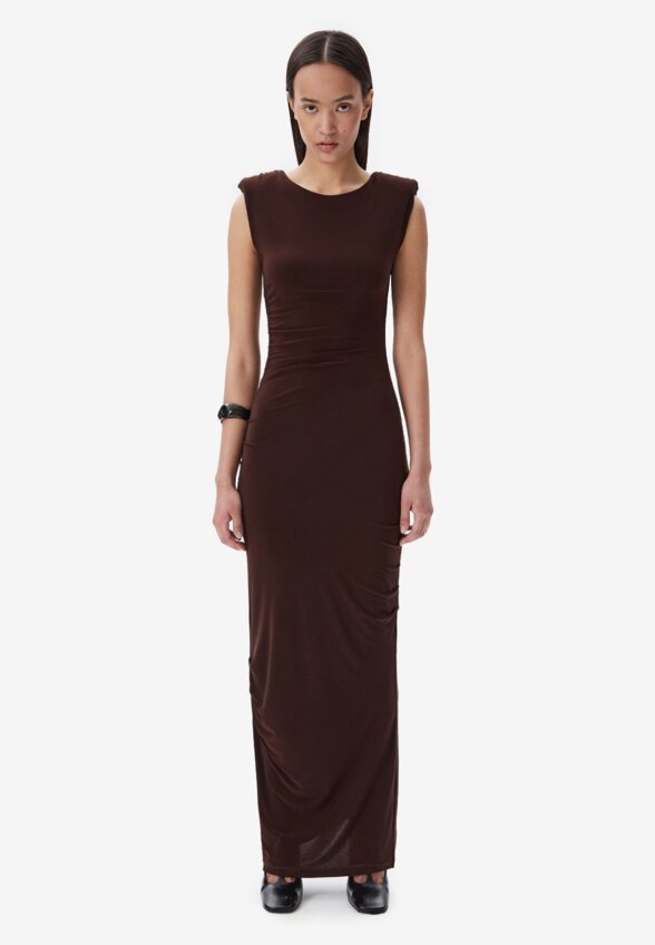 Платье Sleeveless Maxi Brown FABLE
