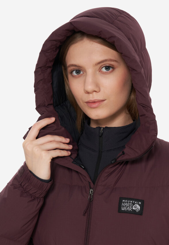 Пуховик женский Mountain Hardwear Nevadan Down Long Parka, Фиолетовый