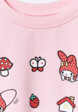 Свитшот оверсайз с принтом Hello Kitty My Melody для девочек5  - превью