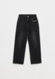 Джинсы Straight fit с пирсингом для девочек6  - превью