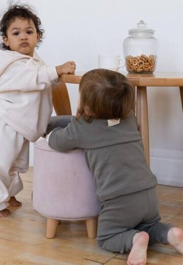 Пуф на буковых ножках Луна Софт Фурниче (LOONA soft furniture), розовый