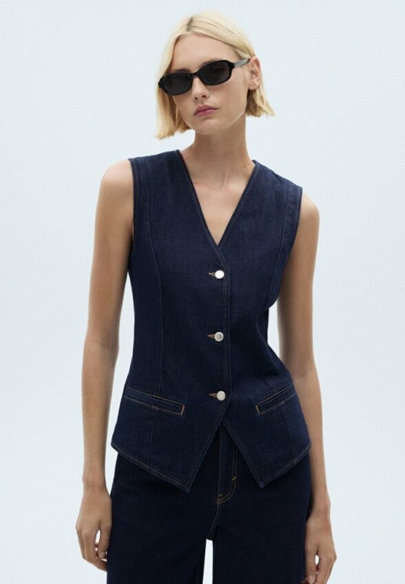 Жилет джинсовый Mango