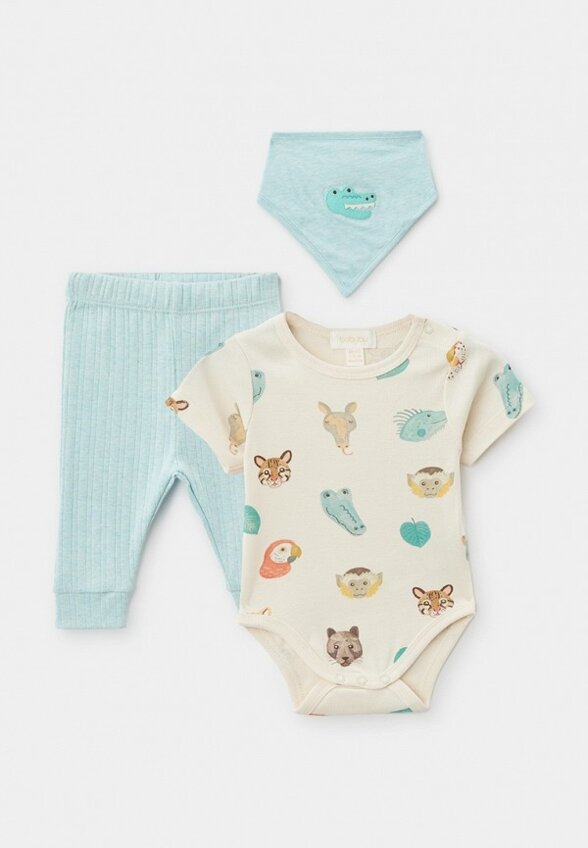 Боди, брюки и нагрудник Babybu