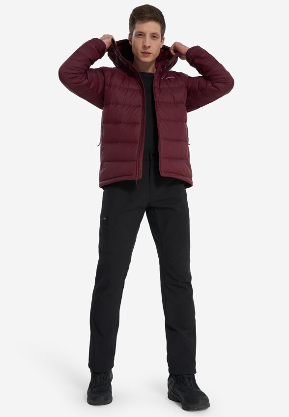 Ультралегкий пуховик мужской Columbia Centennial Creek III Down Hooded Jacket, Красный