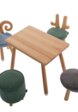 Пуф на буковых ножках Луна Софт Фурниче (LOONA soft furniture), оливковый3  - превью