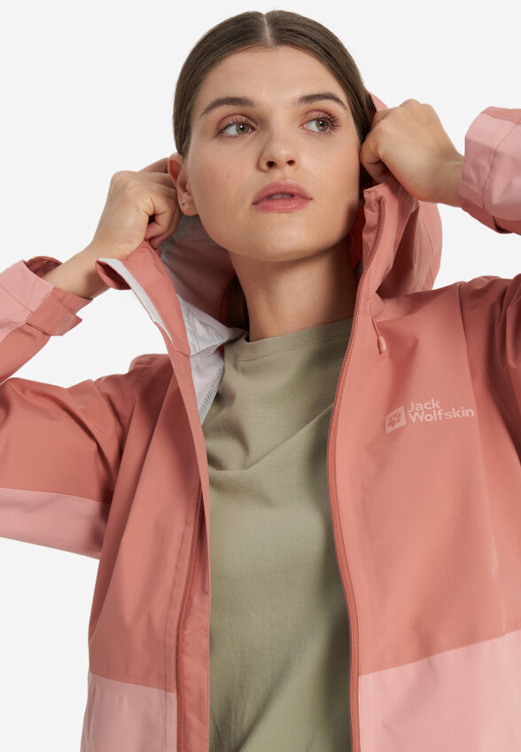 Куртка мембранная женская Jack Wolfskin Weiltal, Розовый