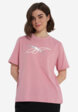 Футболка женская Reebok Brielle Crew, Бежевый1  - превью