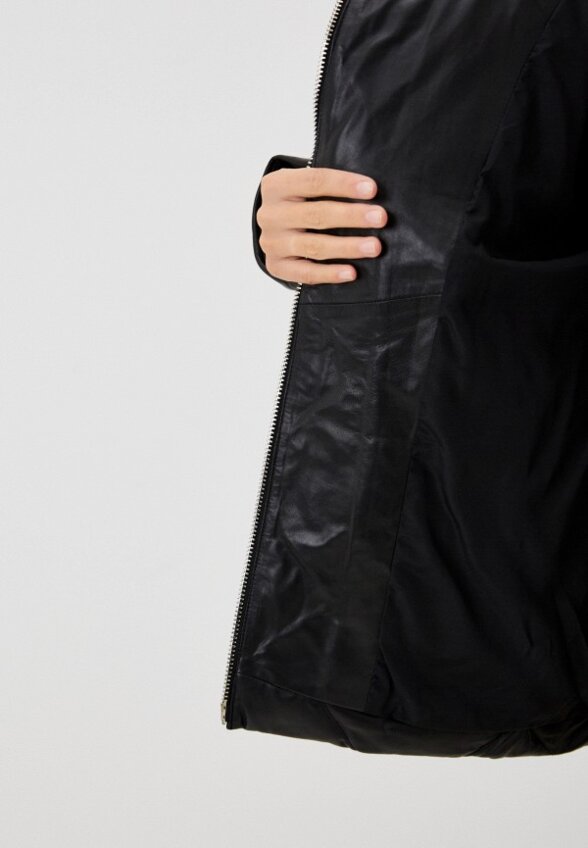 Куртка кожаная утепленная Снежная Королева