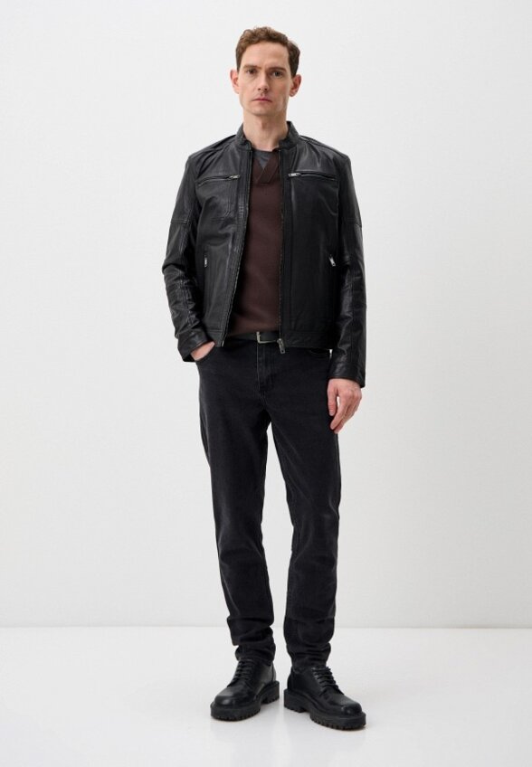 Куртка кожаная Urban Fashion for Men