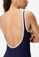Купальник слитный женский Speedo Texture Bound Scoop, Синий6  - превью