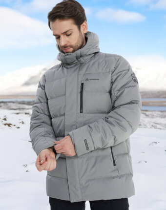 Пуховик мужской Outventure, Серый женщинам