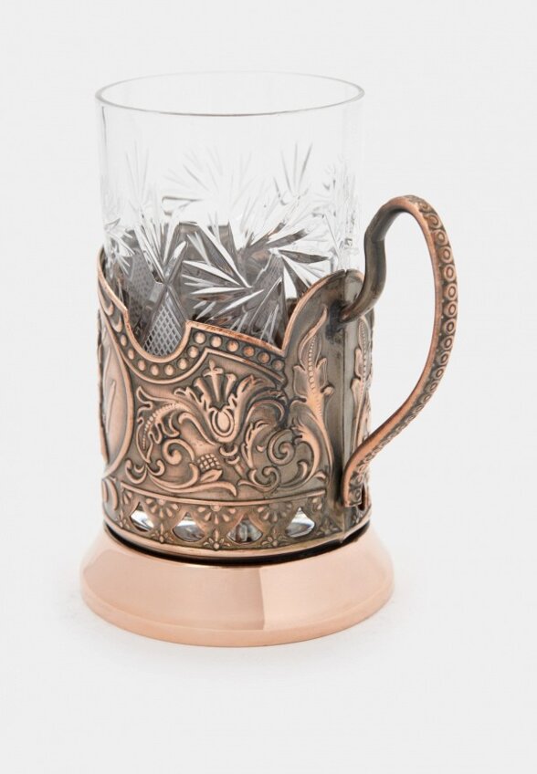 Стакан с подставкой Кольчугинский мельхиор