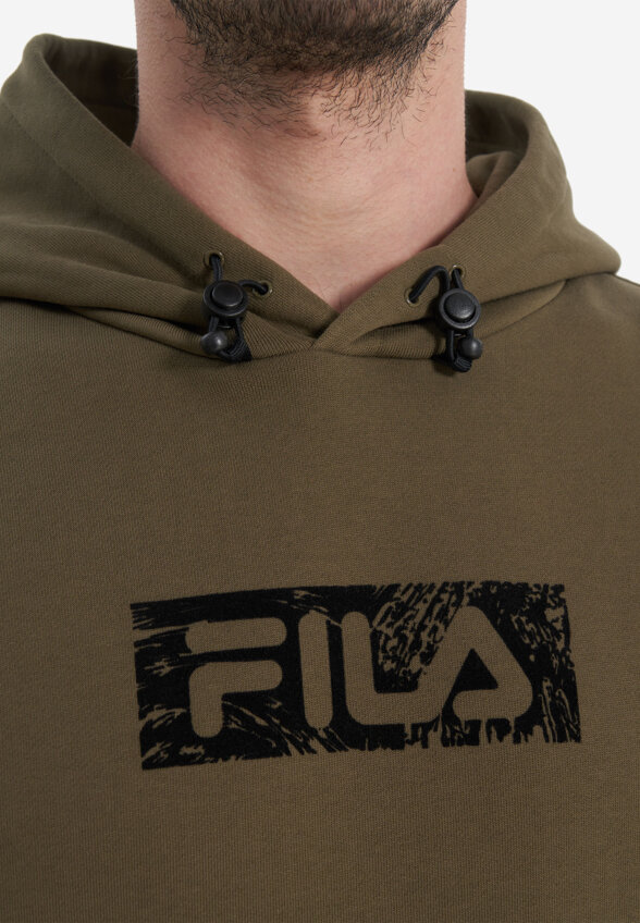 Худи мужское оверсайз FILA, Коричневый