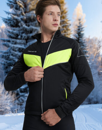 Куртка для беговых лыж мужская Fischer, Черный женщинам