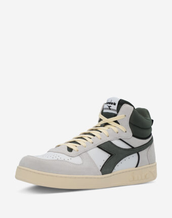 Кеды мужские Diadora Magic Basket Demi Cut Suede Leather, Белый женщинам