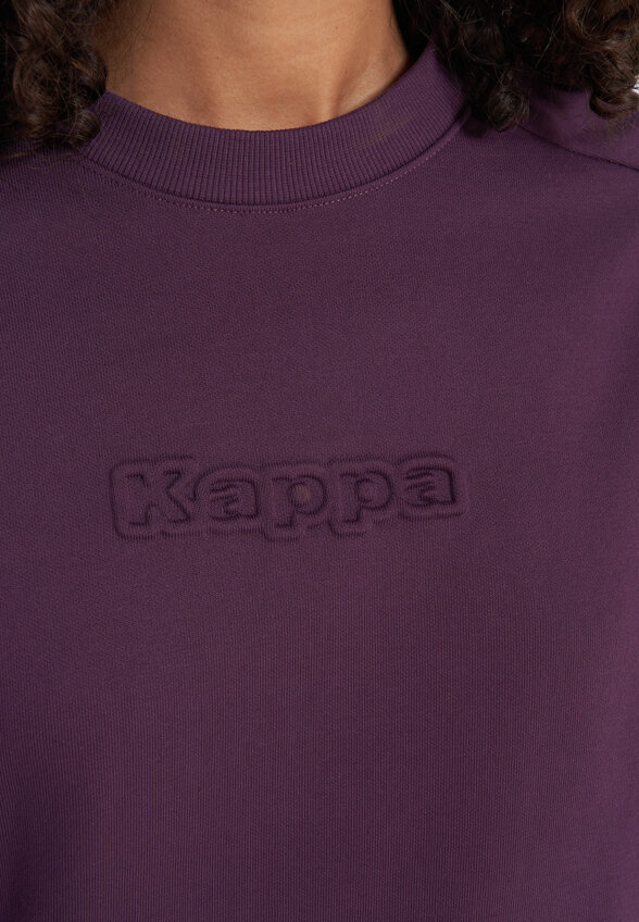 Свитшот женский оверсайз Kappa, Фиолетовый