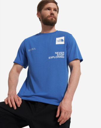 Футболка мужская The North Face Mountain Foundation Coordinates, Синий женщинам
