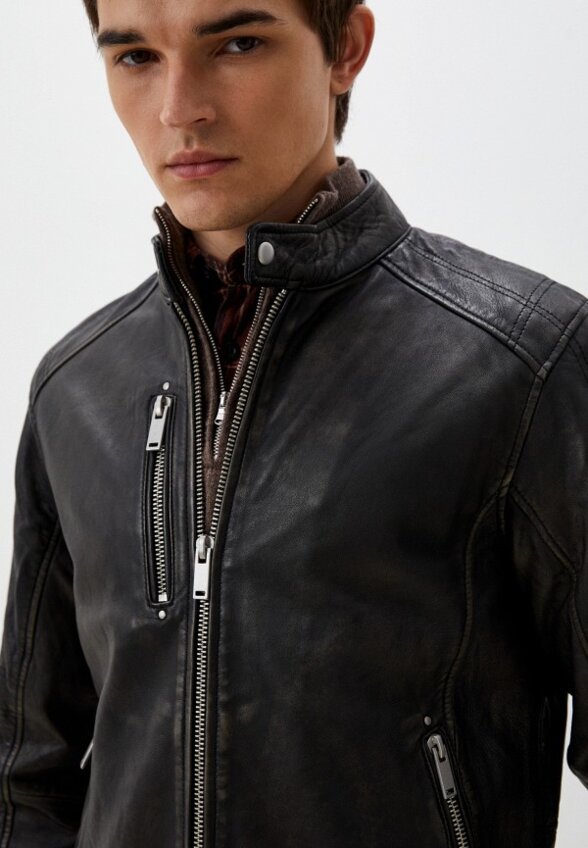 Куртка кожаная Jorg Weber