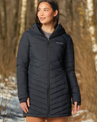 Ультралегкий пуховик женский Columbia Joy Peak II Mid Jacket, Черный женщинам