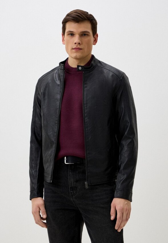 Куртка кожаная Jack & Jones