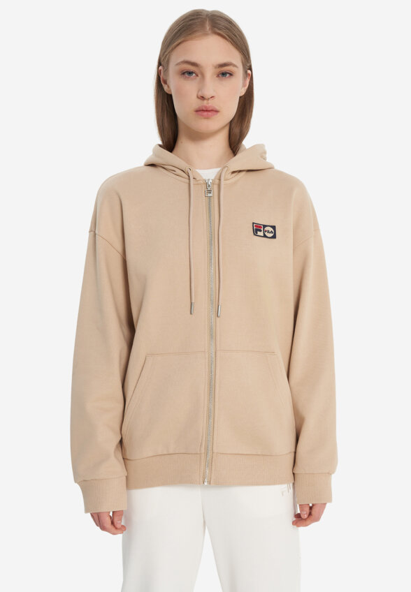 Толстовка женская оверсайз FILA, Бежевый