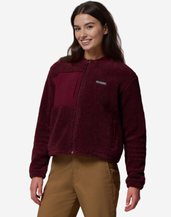 Джемпер флисовый женский Columbia Stellar Path Fleece Bomber Full Zip, Красный женщинам
