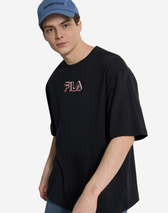 Футболка мужская оверсайз FILA, Черный женщинам