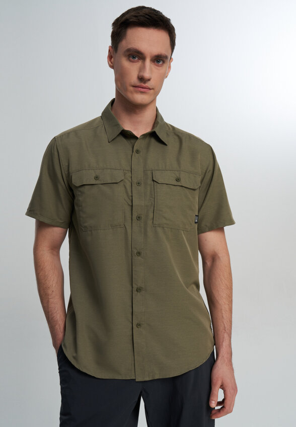 Рубашка с коротким рукавом мужская Mountain Hardwear Canyon Short Sleeve, Зеленый