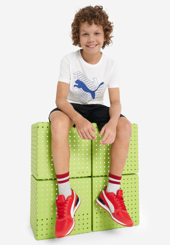 Футболка для мальчиков PUMA Graphics Cat, Белый