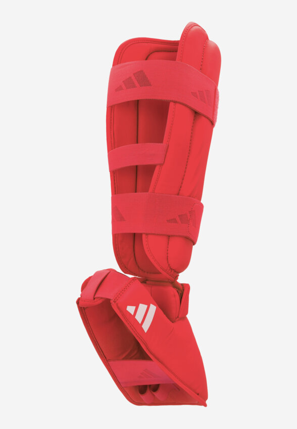 Защита голени и стопы adidas WKF Shin & Removable Foot, Красный
