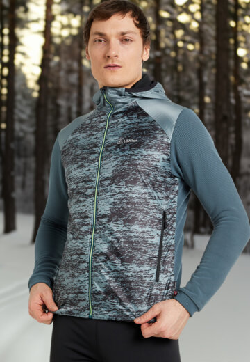 Куртка для беговых лыж мужская Loeffler Hybrid Speed, Серый