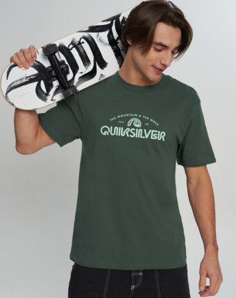 Футболка мужская Quiksilver Ev Vista, Зеленый женщинам