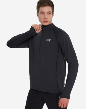 Толстовка мужская Mountain Hardwear Crater Lake Heavyweight Half Zip, Черный женщинам
