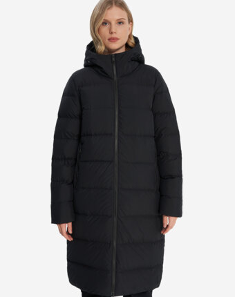 Пальто пуховое женское Jack Wolfskin Frozen Palace, Черный женщинам